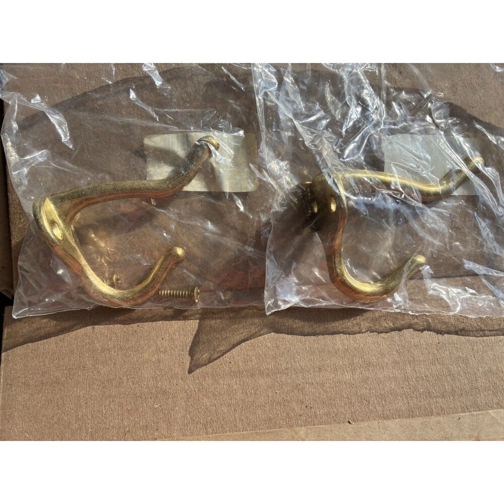 Ives 571A3 Coat and Hat Hook. Brass. Set Of 2. Unopened.
